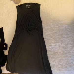 Gray sleeveless nursing dress